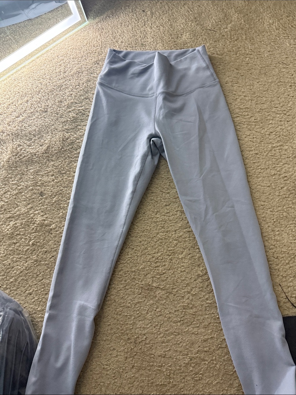 Fabletics Pale Gray High-Waist Leggings - Picture 2 of 6